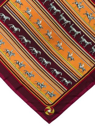 Hermes L'Equenges Silk Scarf