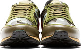 Thumbnail for your product : Valentino Green & Red Low Top Sneakers