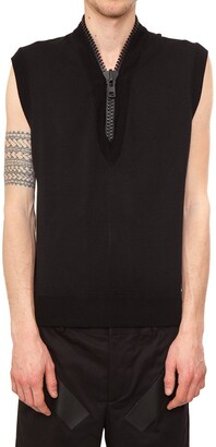 Givenchy Front Zipped Sleeveless Sweater