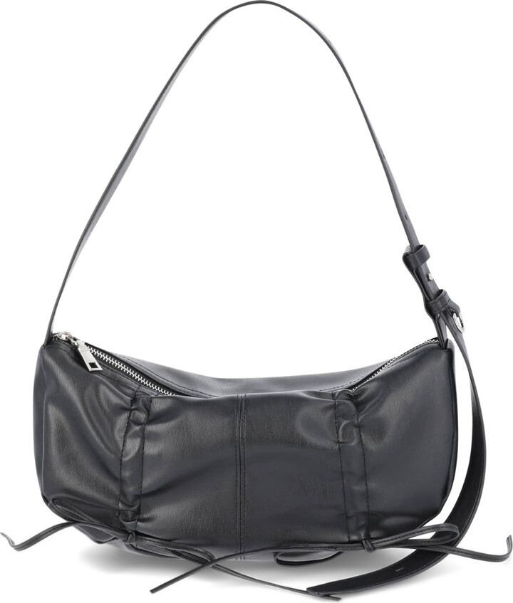 No Boundaries Women’s Fashion Drawstring Hobo Bag, Black