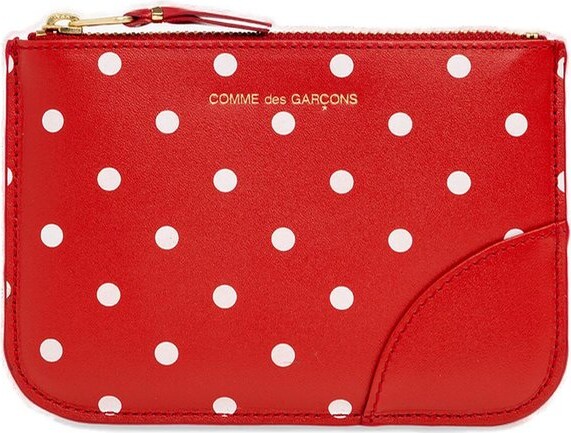 Comme des Garcons Polka Dot Printed Coin Zipped Wallet