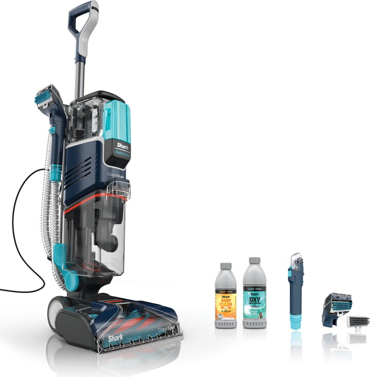 Shark CarpetXpert with StainStriker Technology Upright Deep Carpet Cleaner with Built-in Spot & Stain Eliminator and 12 oz Deep Clean Pro and 16 oz Oxy Multiplier, EX200