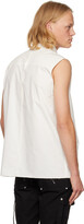 Thumbnail for your product : C2H4 White Raw Edge Sleeveless Shirt