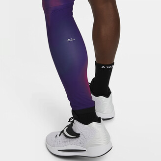 Nike Men's NOCTA Single-Leg Printed Basketball Tights (Left) in