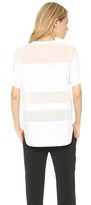 Thumbnail for your product : Alexander Wang T by Cotton Poplin Stripe Tee