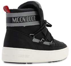 Moon Boot Faux Leather Ankle Snow Boots