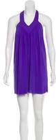 Thumbnail for your product : Alice + Olivia Sleeveless Silk-Blend Tunic