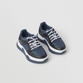 Thumbnail for your product : Burberry Childrens Monogram Quilted and Leather Sneakers