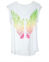 Thumbnail for your product : Delia's Rainbow Zebras Tee