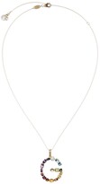 Thumbnail for your product : Dolce & Gabbana 18kt yellow gold initial G gemstone necklace