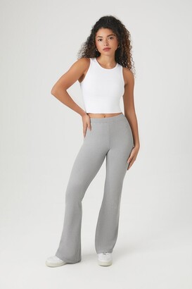 Forever 21 Women's Thermal Flare Leggings in Grey Small - ShopStyle