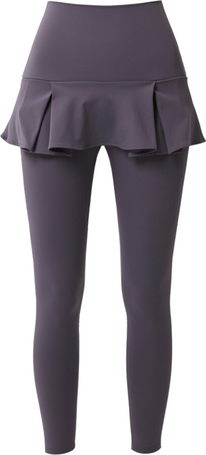 QUA VINO - Powder Skirt Leggings Purple Ash - ShopStyle