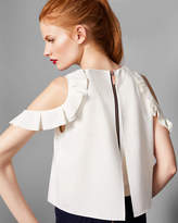 Thumbnail for your product : Ted Baker LULAY Colour-block cold shoulder jumpsuit