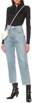 Gold Sign The Curved high-rise jeans