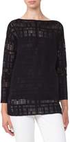 Thumbnail for your product : Akris Square Embroidered Silk Blend Tunic