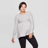 Thumbnail for your product : Ingrid & Isabel Isabel Maternity by Maternity Long Sleeve Cozy Babydoll Top - Isabel Maternity by Gray