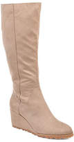 Thumbnail for your product : Journee Collection Womens Parker Wide Calf Wedge Heel Zip Dress Boots