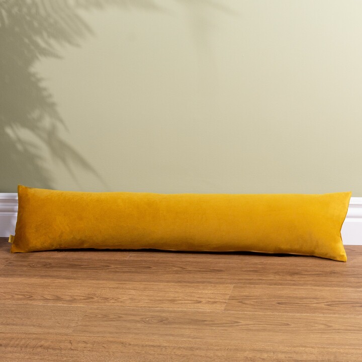 Dunelm Opulent Velvet Draught Excluder Yellow ShopStyle Indoor Cushions