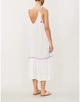 Thumbnail for your product : Pitusa Pom-pom trimmed cotton-blend jersey dress