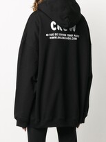 Thumbnail for your product : Balenciaga Crew large zip-up hoodie