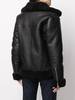 Thumbnail for your product : Liska Fur-Lined Leather Biker Jacket