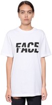 Thumbnail for your product : Facetasm Logo Print Cotton Jersey T-Shirt