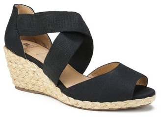 white mountain wedge sandals