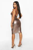 Thumbnail for your product : boohoo Metallic Strappy Midi Dress