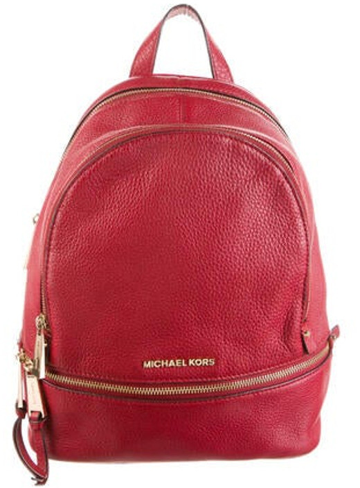 rhea medium logo jacquard backpack