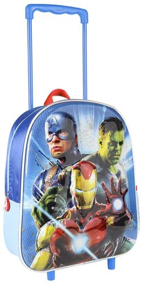 CERDA Unisex Kid's Mochila Carro Infantil 3D Metalizada Avengers Children39s Metallic Trolley Backpack