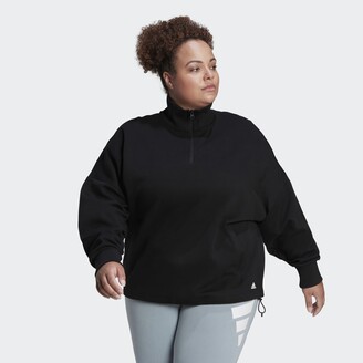 plus size adidas moletom com capuz dress