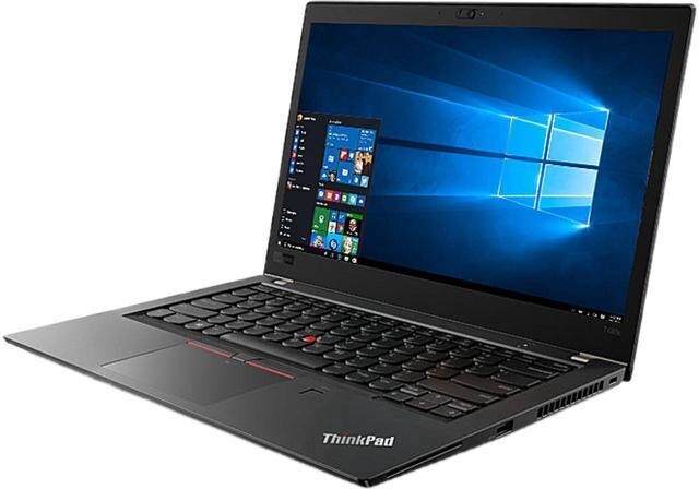 Lenovo ThinkPad T480s Windows 10 Pro Laptop - Intel Core i7-8650U, 8GB RAM, 512GB PCIe NVMe SSD, 14' IPS FHD (1920x1080) Matte Display, Fingerprint...