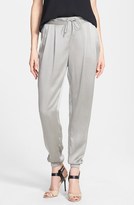 Thumbnail for your product : Eileen Fisher Silk Charmeuse Drawstring Ankle Pants