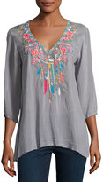 Thumbnail for your product : Johnny Was Butterfly Dreams Embroidered Blouse