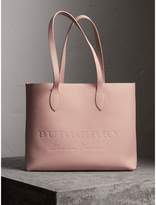 Burberry Embossed Leather Tote 