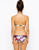 Thumbnail for your product : South Beach Palm Print Bustier Bikini Top