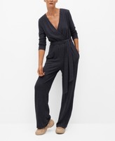 mango jumpsuit blue