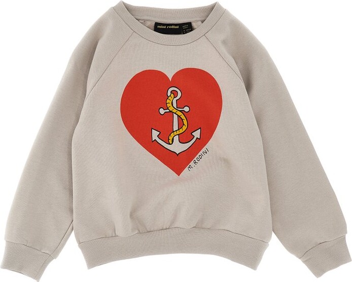Mini Rodini Logo Printed Crewneck Sweatshirt