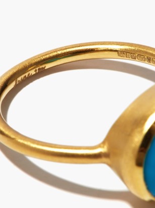 Irene Neuwirth Turquoise & 18kt Gold Ring - Blue