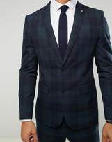 Thumbnail for your product : Farah Smart Skinny Suit Jacket In Check