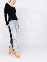 Thumbnail for your product : Dondup Long-Sleeved Rib-Knit Top