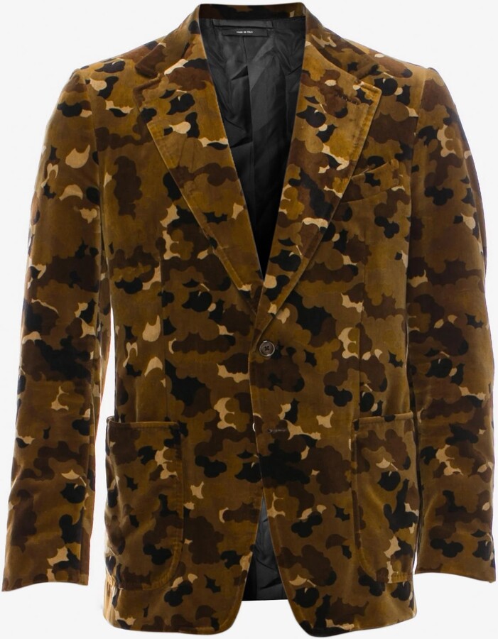 Tom Ford Camouflage Velvet Blazer ShopStyle
