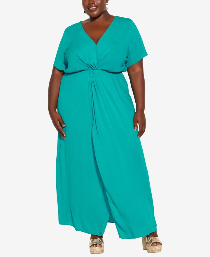 Plus Size Aqua Women Dress | Shop the ...