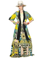 Thumbnail for your product : Etro Printed Viscose & Cotton Jacquard Coat