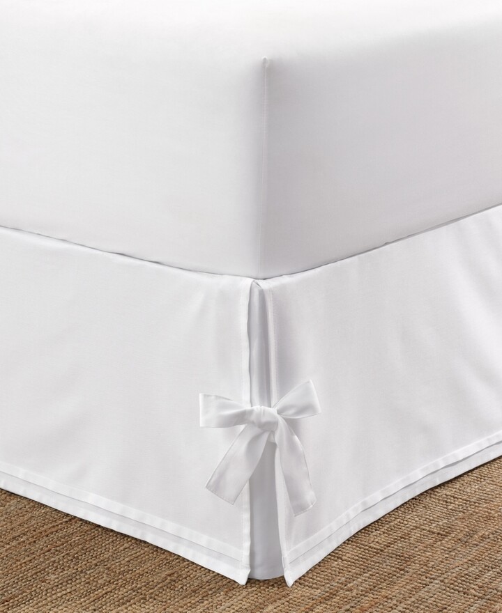 Laura Ashley Tailored Corner Ties Bedskirt, Queen