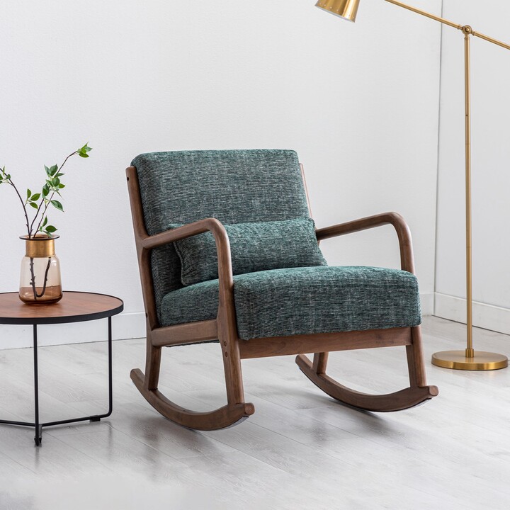 Dunelm Khali Chenille Rocking Chair Forest (Green) ShopStyle