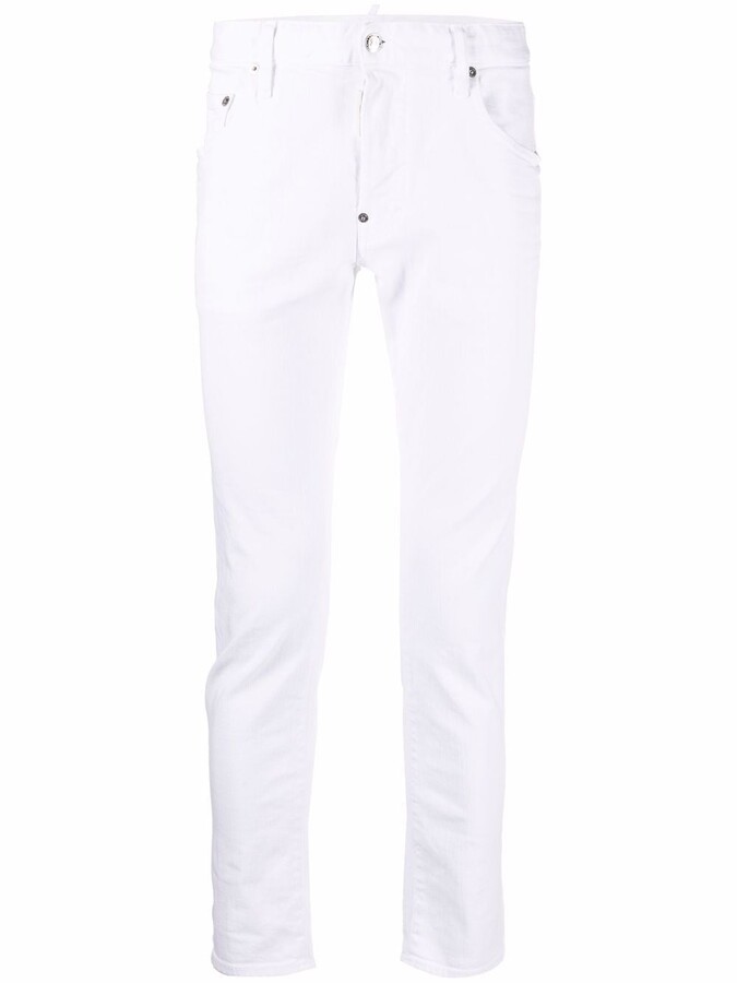 DSQUARED2 White Men's Jeans | Shop the world's largest 