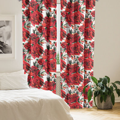 Barrentine Microfiber Semi-Sheer Curtain Pair