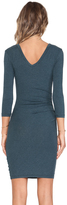 Thumbnail for your product : James Perse Double V Tucked Dress