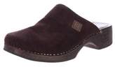 Thumbnail for your product : Chanel CC Suede Clogs